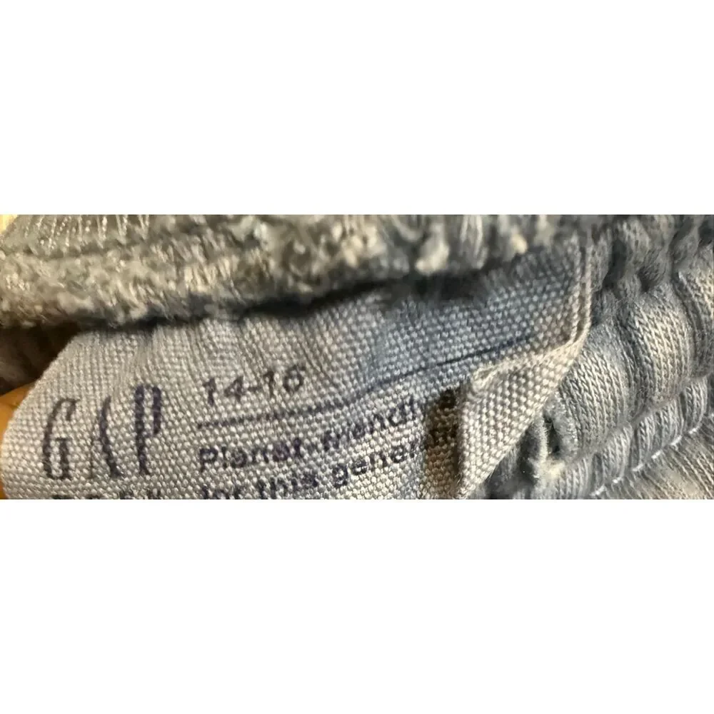 Gap Teen Big Boys Elastic Waist Pull-on Jogger Sweatpants Blue Size 14-16
